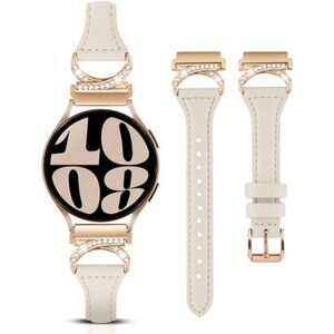 NEW Samsung Galaxy Slim Leather Rhinestone Watch Band